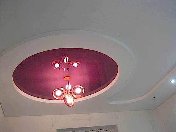 Фотографии двухуровневых потолков