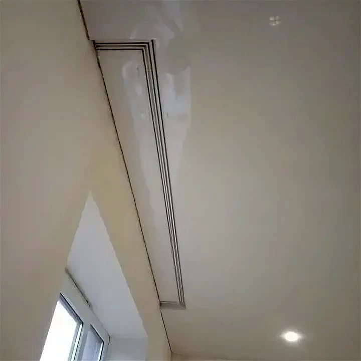 Потолок со скрытым карнизом для штор