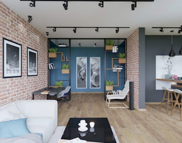 Фото бесщелевого натяжного потолка в гостиную