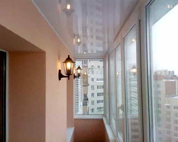 Фотографии потолков на лоджии