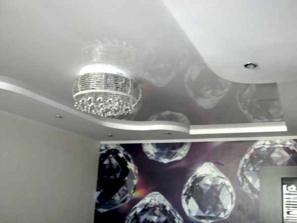Глянцевые натяжные потолки